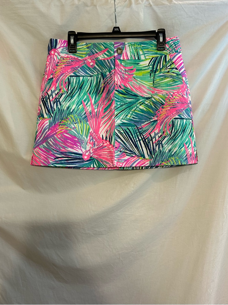 Lilly Pulitzer Womens 6 Pink Green Scarlet Macaw Nicki Skort Nwt Tropical